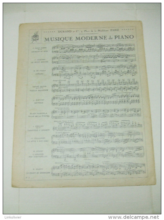 Partition : 1ère VALSE Par Auguste DURAND Op 83 (piano à 2 Mains) - Klavierinstrumenten