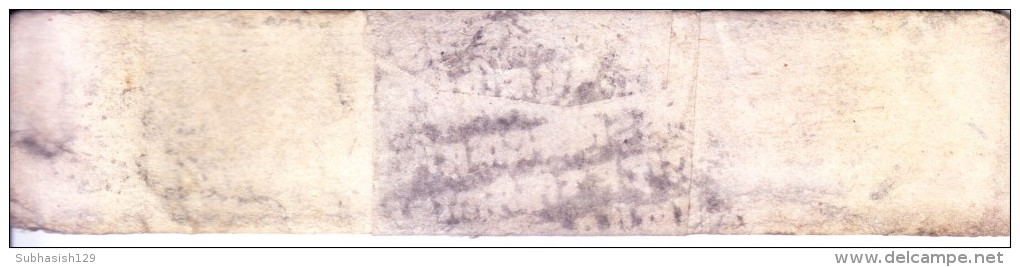 INDIA JAIPUR / RAJASTHAN - FOLDED DOCUMENT/COVER, PERIOD 1800-1850, PERSONALIZED MARKING / SEAL, PRIVATE POSTAL SYSTEM ? - Jaipur