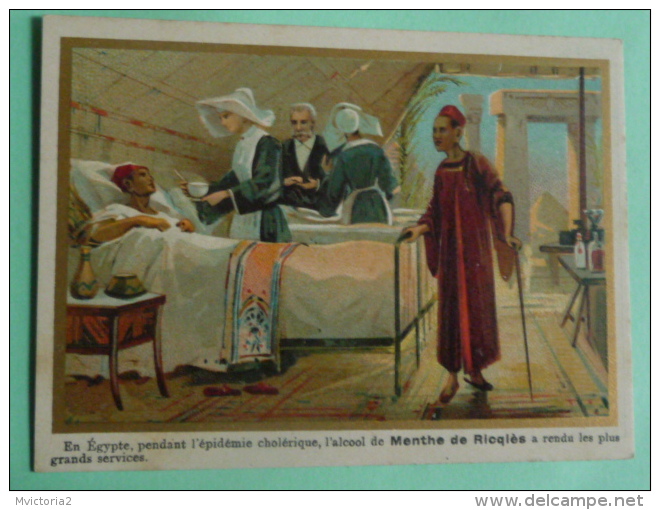 Chromo Alcool De Menthe Ricqlès - En Egypte , Pendant L'épidemie Cholérique... - Other & Unclassified