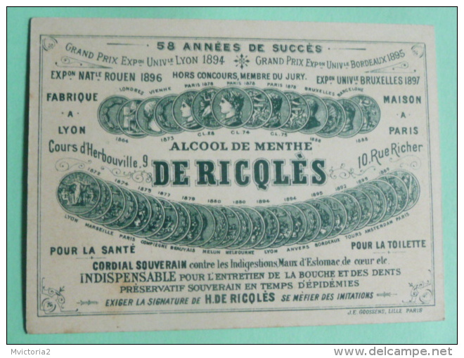 Chromo Alcool De Menthe Ricqlès - Quelques Gouttes Pour Supporter Les Rigueurs De Ce Pays - Autres & Non Classés