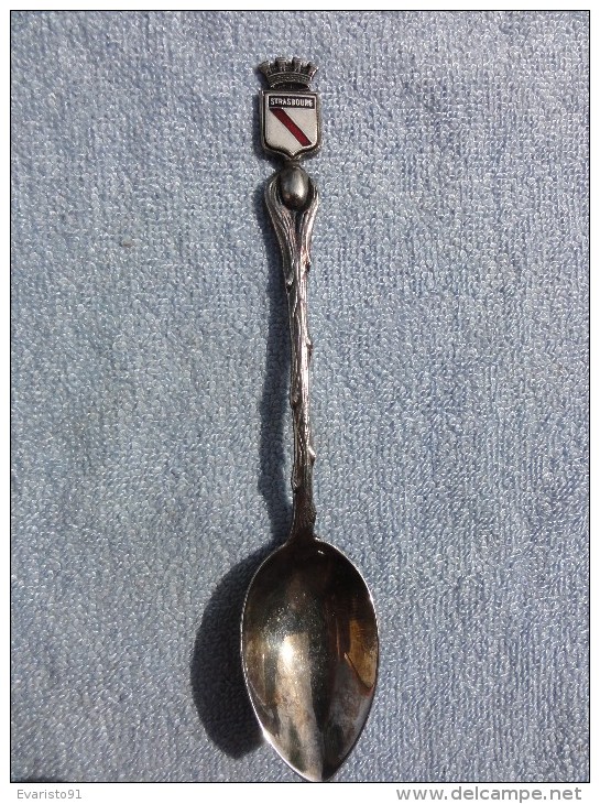 Cuillère Souvenir STRASBOURG, Collection Grain De Café, Spoon Löffel Cuchara - Obj. 'Souvenir De'