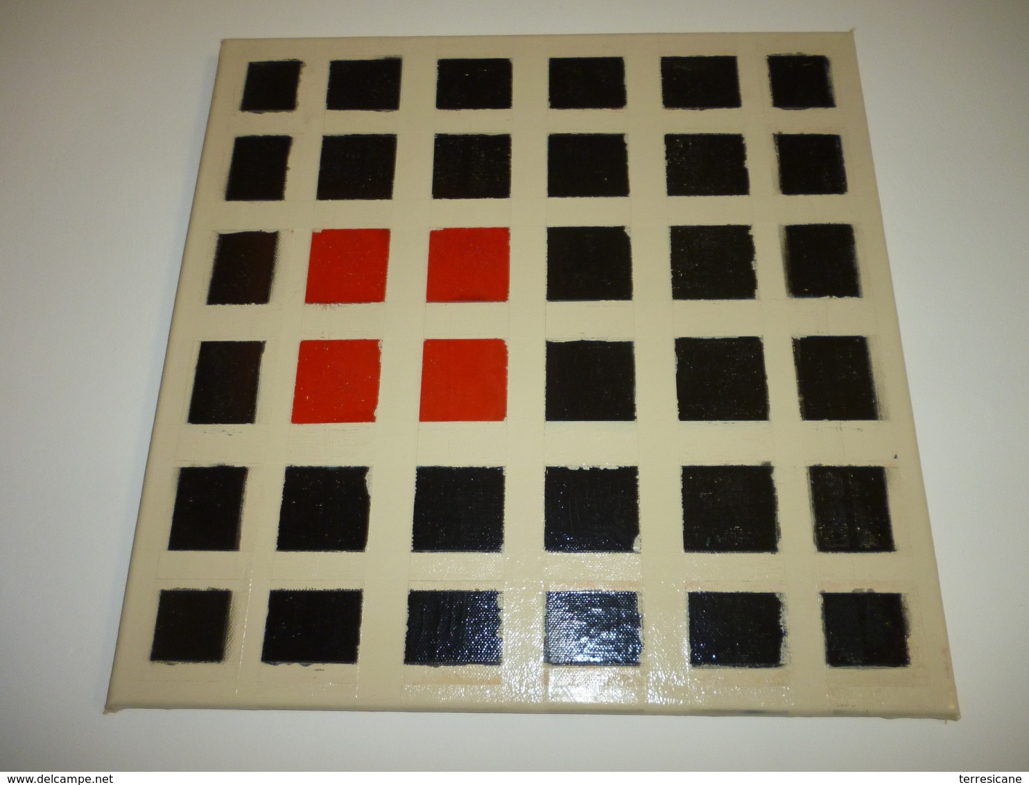 X RED PASSION "DIVERSITA'" ACRILICO SU TELA 30X40 FIRMA SUL RETRO - Acrylic Resins