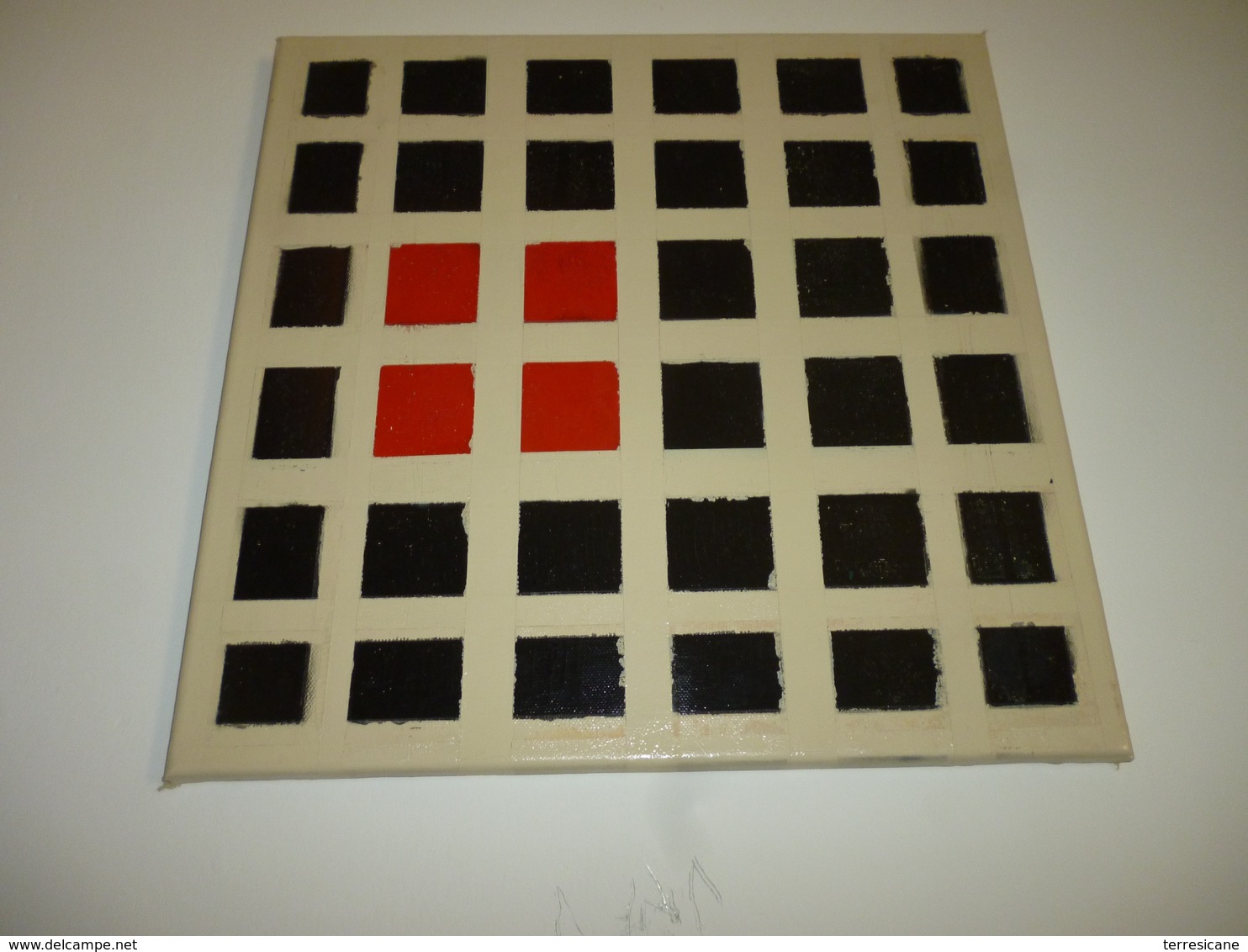 X RED PASSION "DIVERSITA'" ACRILICO SU TELA 30X40 FIRMA SUL RETRO - Acrylic Resins