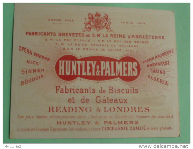 BISCUITS HUNTLEY And PALMERS , READING LONDON - Other & Unclassified