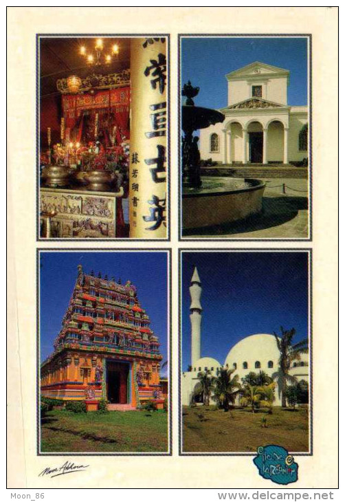 974 - ILE DE LA REUNION -  Océan Indien Ile Bourbon - RELIGION TEMPLE TAMOUL MOSQUEE TEMPLE CHINOIS - Autres & Non Classés