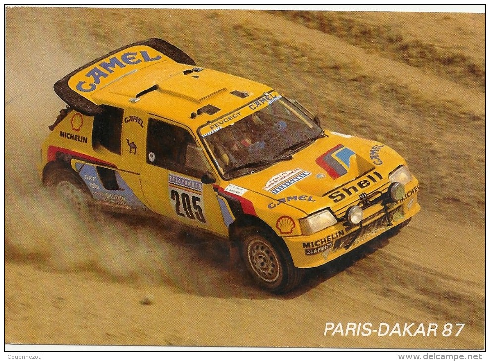 X  230 PARIS DAKAR 1987  205 TURBO 16 - Rally Racing