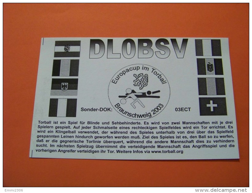 Germany    QSL   Karte  DL0BSV   Radio     05.10.03   ( 14 ) - Radio