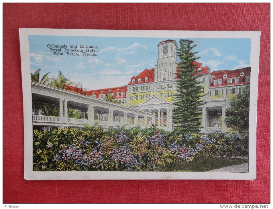 - Florida> Palm Beach Royal Poinciana Hotel    Ref 1535 - Palm Beach