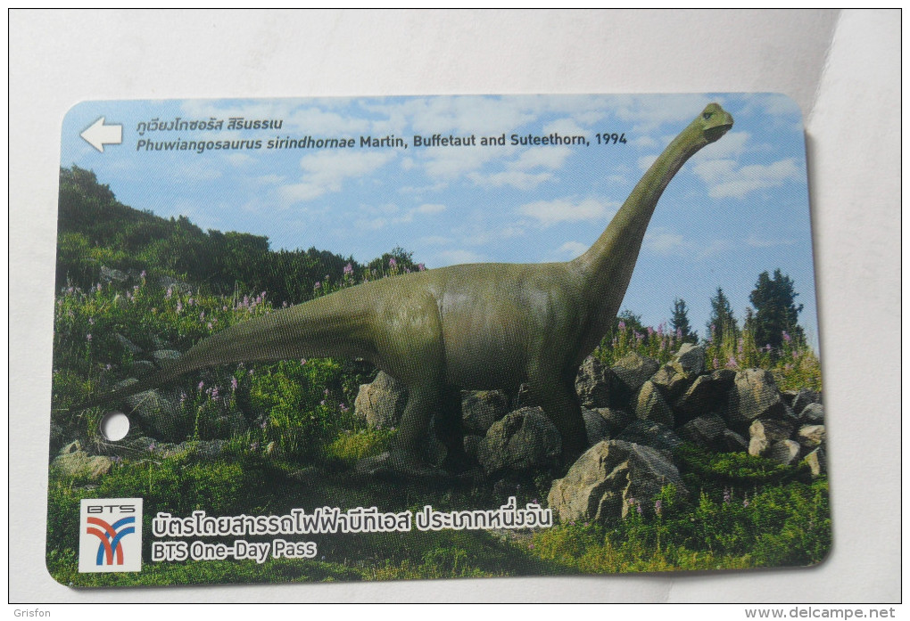 Dinosaur Ticket Sky Train Phuwiangosaurus - Railway