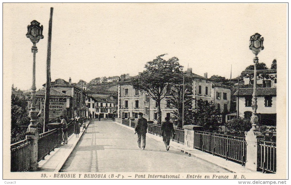 64 - Béhobie Y Béhobia  Pont International Entrée En France - Béhobie