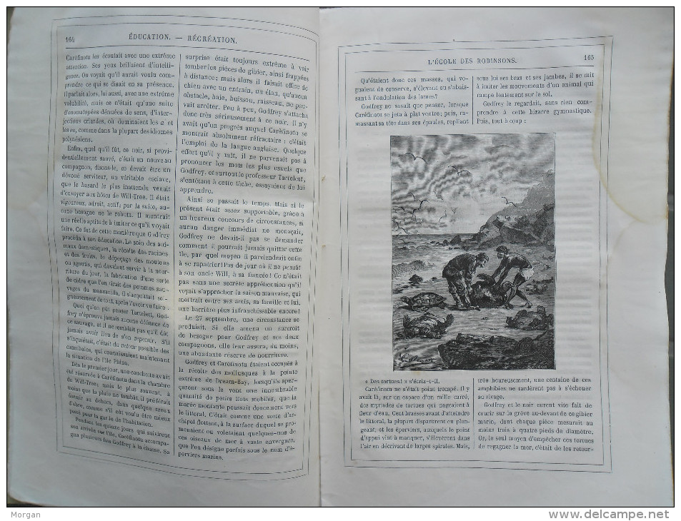 HETZEL, 1882, JULES VERNE, LOT de Revues MAGASIN Illustré d'EDUCATION et RECREATION 1882