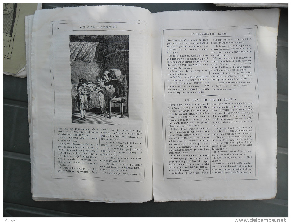 HETZEL, 1882, JULES VERNE, LOT de Revues MAGASIN Illustré d'EDUCATION et RECREATION 1882