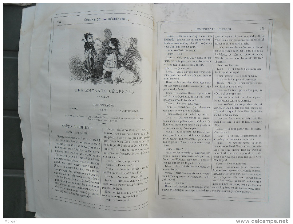 HETZEL, 1882, JULES VERNE, LOT de Revues MAGASIN Illustré d'EDUCATION et RECREATION 1882