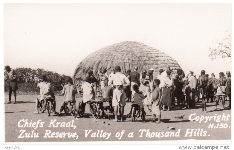 Multiview Card: 4x Zulu Reserve ; Valley Of A Thousand Hills  & Chiefs Kraal - South Africa - Südafrika