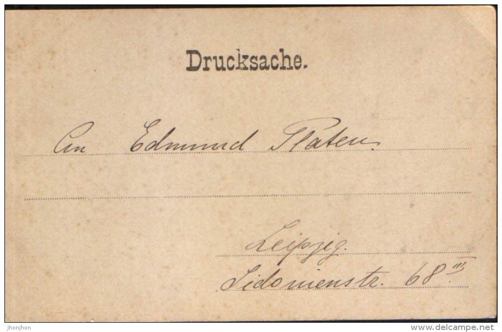 Germany/Thuringia -Double Postcard(precursor) Circulated  - Gruss Aus Klosterlausnitz - Das Kurhaus - 6/scans - Bad Klosterlausnitz