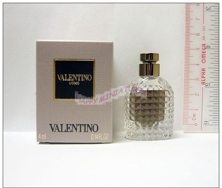 VALENTINO UOMO (man/homme) 4ml  Mini Perfume MINIATURE Avec Boite - Miniatures Femmes (avec Boite)