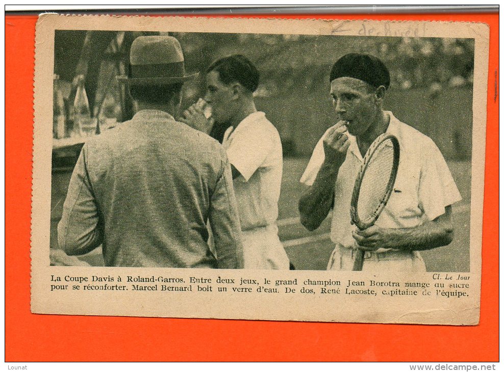 Sport - La Coupe Davis à Roland-Garros - Le Champion Jean Borotra Mange Du Sucre - Tennis