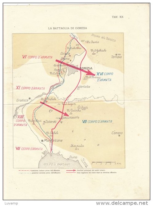 LA BATTAGLIA Di GORIZIA -Tavola XX (50909) - Europe