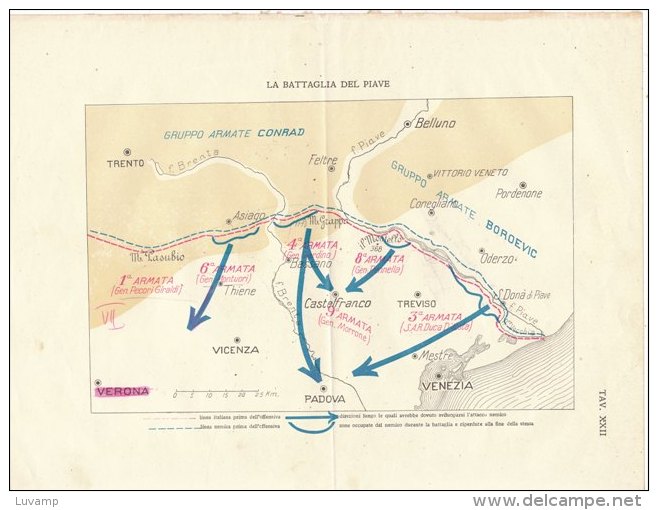 LA BATTAGLIA Del  PIAVE -Tavola XXII  (50909) - Europe