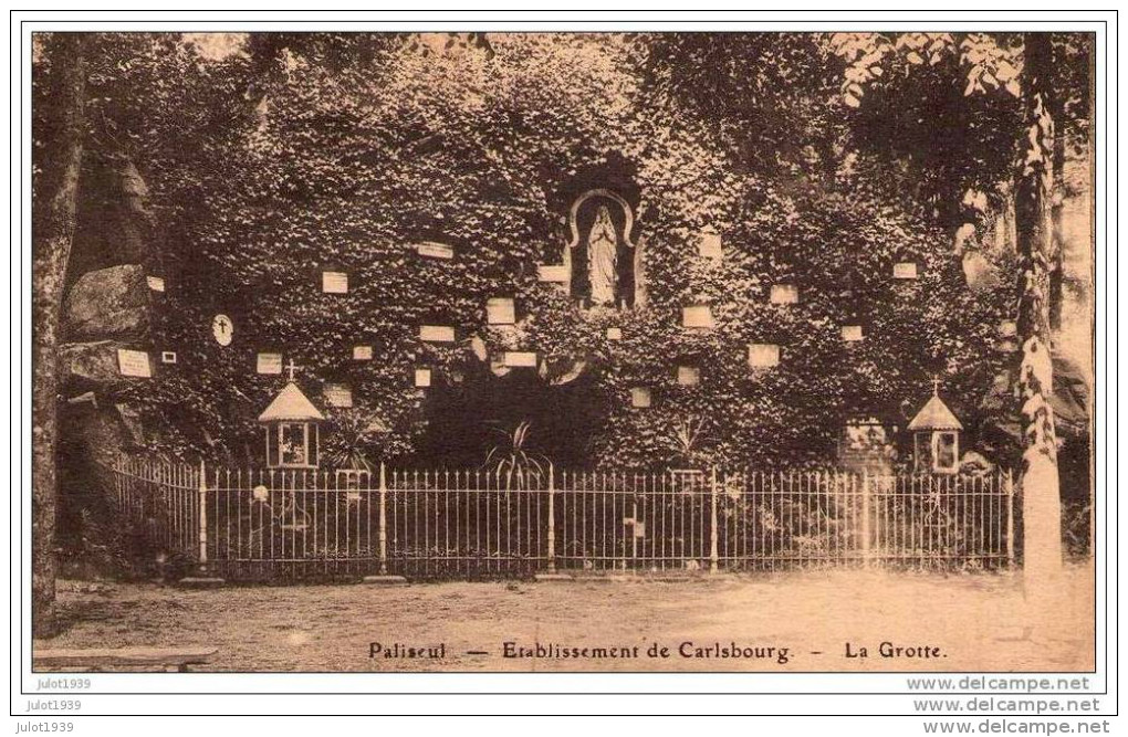 CARLSBOURG ..-- PALISEUL ..-- La Grotte . Vers THOUROUT ( Mr Georges VANDEWALLE ) .  Voir Verso . - Paliseul