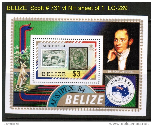 BELIZE   Scott  # 731**  VF MINT NH SHEET Of 1 - Belize (1973-...)