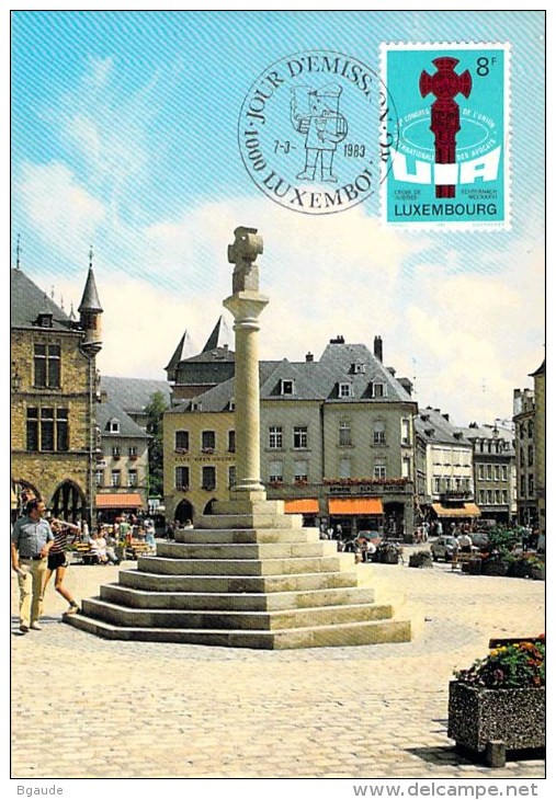 LUXEMBOURG  CARTE   MAXIMUM      NUM-YVERT  1022 AVOCAT U.I.A. - Maximumkarten