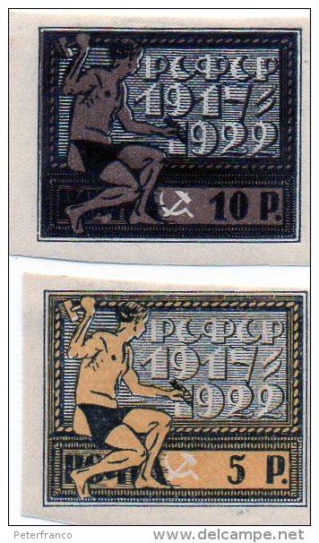 B - 1922 Russia - 50° Ann. Della Repubblica (nuovi Linguellati) - Unused Stamps