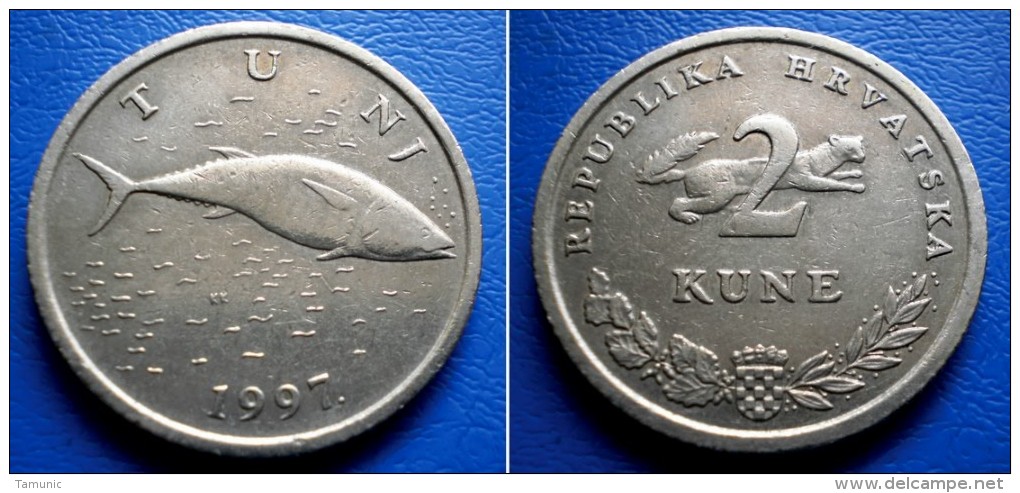 CROATIA  2 Kune 1997 FISH TUNA (TUNJ) - Croatia