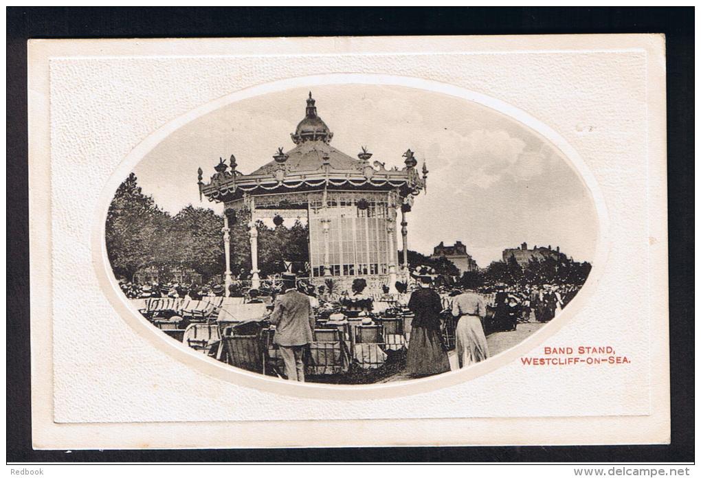 RB 993 - 1916 Postcard - Band Stand &amp; Audience - Westcliff-on-Sea Essex - Southend, Westcliff & Leigh