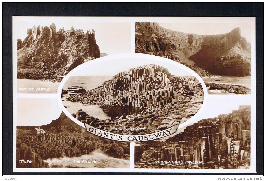 RB 993 - Real Photo Multiview Postcard - Giant's Causeway (2) - Antrim Ireland - Antrim
