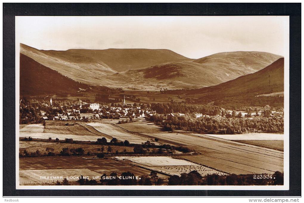 RB 993 - Real Photo Postcard - Braemar Looking Up Glen Clunie - Aberdeenshire Scotland - Aberdeenshire