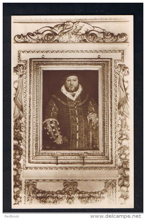 RB 993 - Raphael Tuck Postcard -  King Henry VIII (Holbein) -  Warwick Castle - Royalty Theme - Warwick