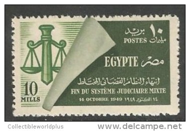 EGYPT STAMP MNH (**)  Egypt 1949 Abolition Of Mixed Courts SG 362 10m MM - EGYPTE - Nuevos