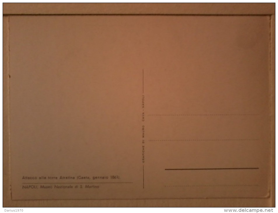 Napoli - Museo Nazionale Di San Martino-  Attacco Allatorre Atratina -Gaeta, Gennaio 1861. - Mecki