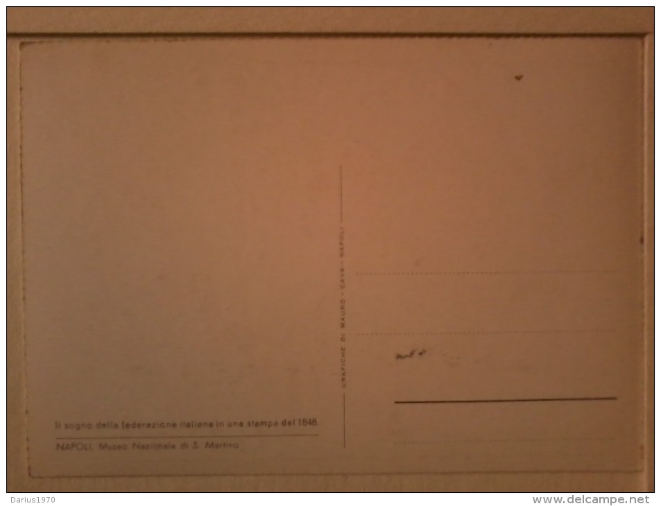 Napoli - Museo Nazionale Di San Martino-  Il Sogno Della Federazione Italiana In Una Stampa Del 1848. - Mecki