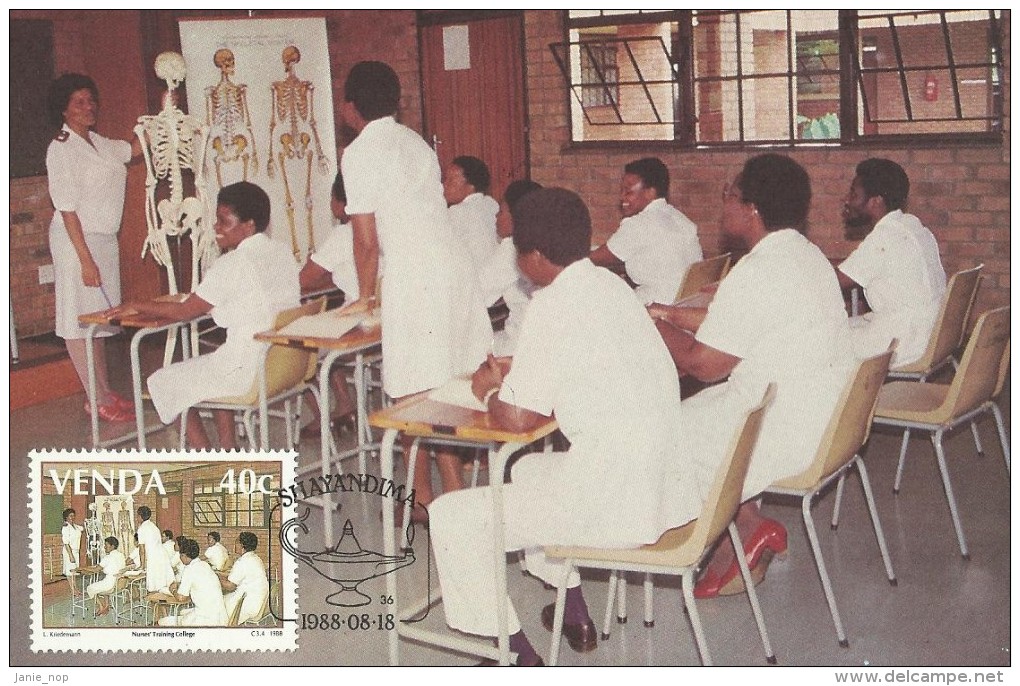Venda 1988 Nurses Training College, 40c, Maximum Card - Venda