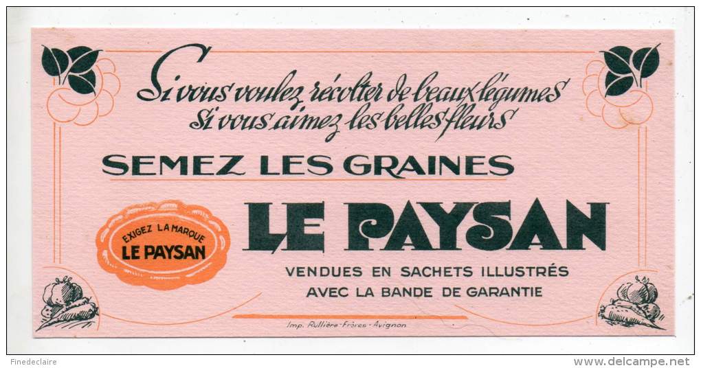 Buvard - Graines - Le Paysan - Landbouw