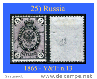 Russia-00025 - 1865 - Y&T: N.13 (o) - - Used Stamps