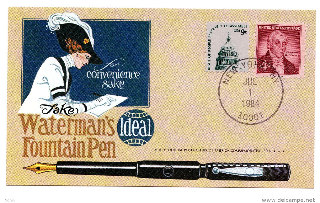 ETATS UNIS WATERMAN'S FOUNTAIN PEN - Storia Postale