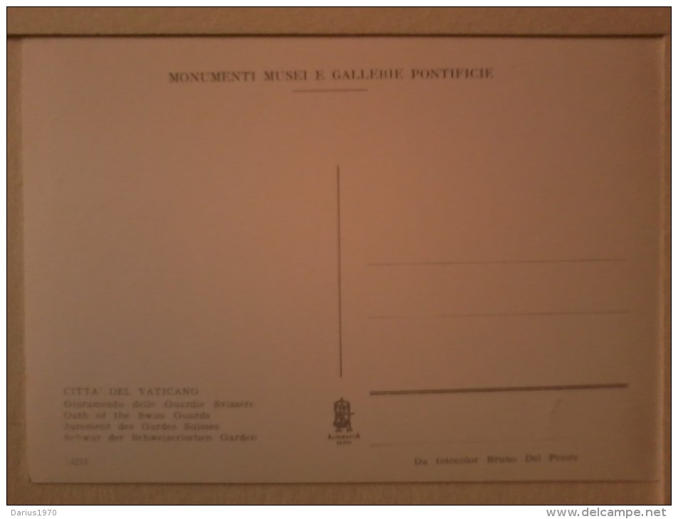 Citta Del Vaticano - Giuramento Delle Guardie Svizzere. - Mecki