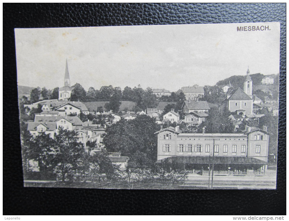 AK MIESBACH Bahnhof 1920  ///  U2815 - Miesbach