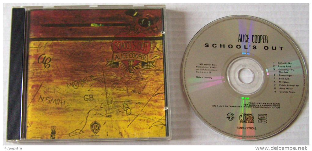 CD 9T ROCK PROGR ALICE COOPER School's Out GERMANY MINT - Punk