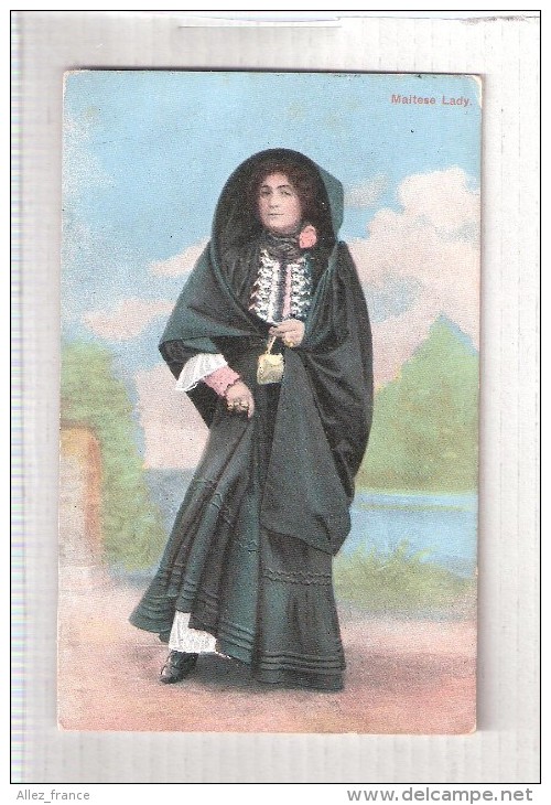 MALTA  MALTESE LADY COSTUME LACE - Malta