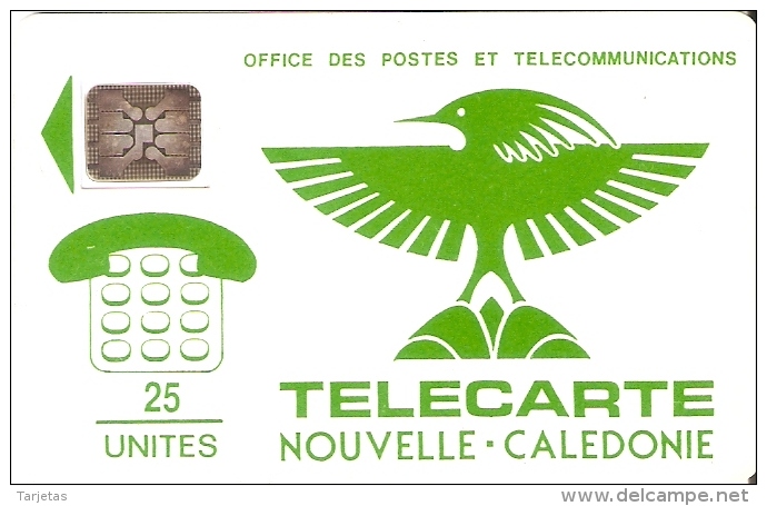 TARJETA DE NUEVA CALEDONIA DE 25 UNITES CHIP SC5 (LOGO) - Nueva Caledonia