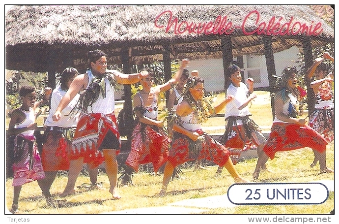 TARJETA DE NUEVA CALEDONIA DE 25 UNITES DE GRUPO FAIVA TIRADA 60000 - New Caledonia