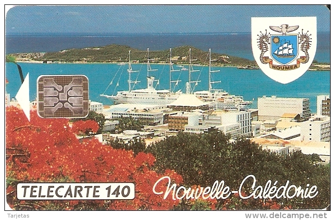 TARJETA DE NUEVA CALEDONIA DE 140 UNITES DE EL PUERTO TIRADA 12500 DEL 05/94 - New Caledonia