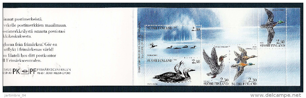 1993 FINLANDE Carnet 1189** Oiseaux Aquatiques, Canards - Carnets
