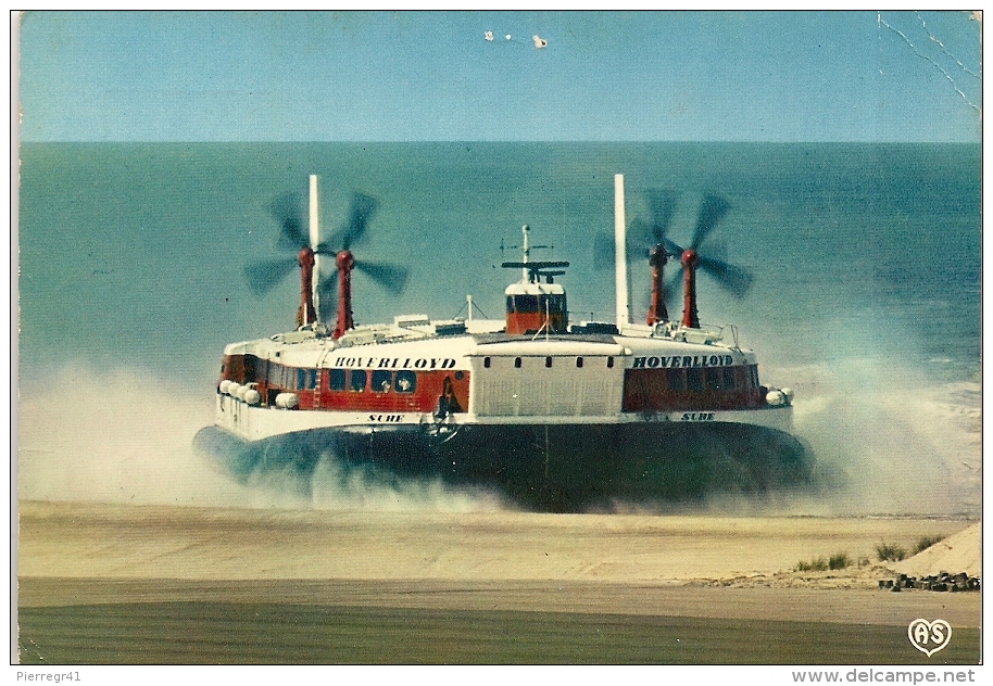 CPA-1974-AEROGLISSEURS-CIE HOVERLLOY-Ligne-CALAIS RAMSGATE-BE - Luftkissenfahrzeuge