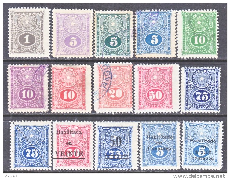 PARAGUAY  191-200a+   *    (o)   19010-21  Issue - Paraguay