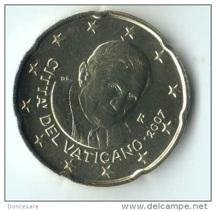 ** 20 CENT 2007 VATICAN PIECE NEUVE ** - Vatikan